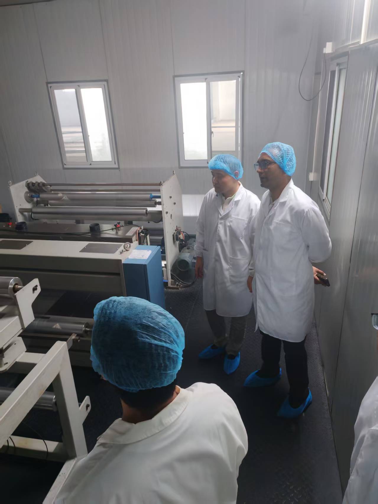 Clients inspecting production
